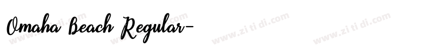 Omaha Beach Regular字体转换